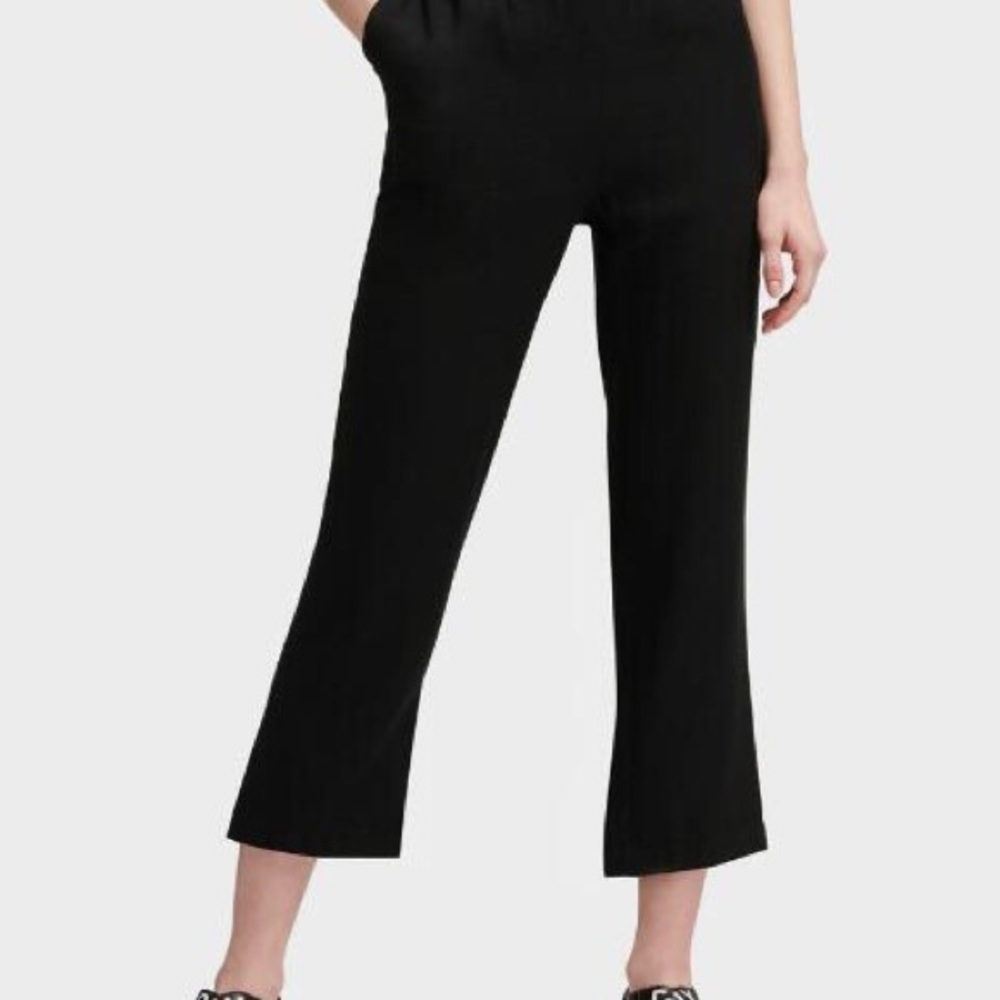 DKNY Cropped Pull On Pants NEW NWT SMALL S - Picture 3 of 4